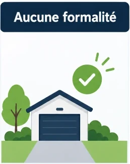 Aucune formalité d’urbanisme pour certains très petits garages
